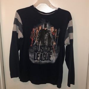 Justice league long sleeve boys shirt
